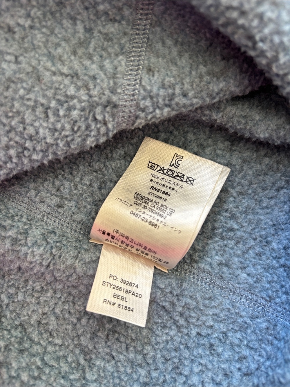 Patagonia Better Sweater 1/4 Zip Rare Heather Blue Pullover Layer Warmth Women S - Picture 5 of 12